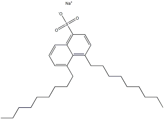 4,5-Dinonyl-1-naphthalenesulfonic acid sodium salt 结构式