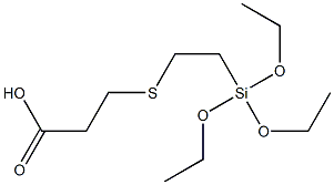 3-[2-(Triethoxysilyl)ethylthio]propionic acid 结构式