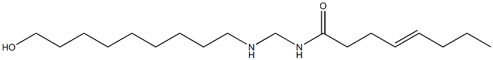 N-[[(9-Hydroxynonyl)amino]methyl]-4-octenamide 结构式