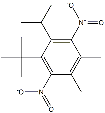 1-tert-Butyl-2-isopropyl-4,5-dimethyl-3,6-dinitrobenzene 结构式