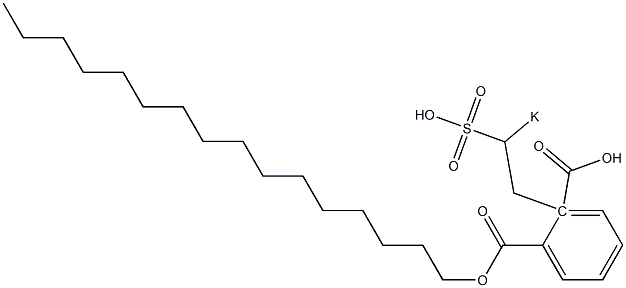 Phthalic acid 1-hexadecyl 2-(2-potassiosulfoethyl) ester 结构式