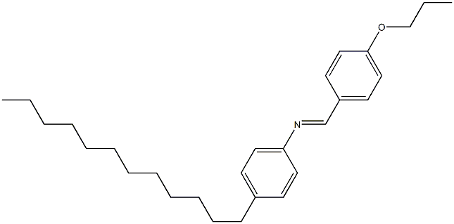 N-(4-Propoxybenzylidene)-4-dodecylaniline 结构式