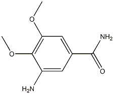 3-Amino-4,5-dimethoxybenzamide 结构式