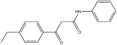 N-Phenyl-3-(4-ethylphenyl)-3-oxopropanamide 结构式