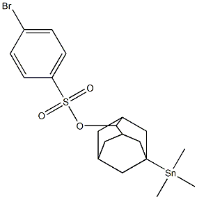 5-(Trimethylstannyl)adamantane-2-ol 4-bromobenzenesulfonate 结构式