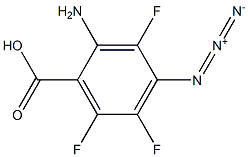 4-Azido-2-amino-3,5,6-trifluorobenzoic acid 结构式