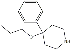 4-Phenyl-4-propoxypiperidine 结构式