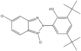 5-Chloro-2-(2-hydroxy-3,5-di-tert-butylphenyl)-2H-benzotriazole 1-oxide 结构式