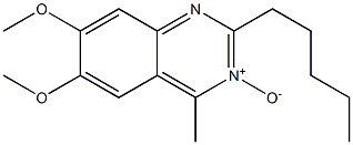 2-Pentyl-4-methyl-6,7-dimethoxyquinazoline 3-oxide 结构式