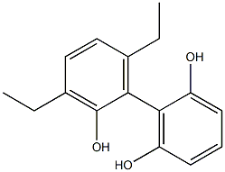 3',6'-Diethyl-1,1'-biphenyl-2,2',6-triol 结构式