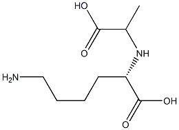 N2-(1-Carboxyethyl)-L-lysine 结构式