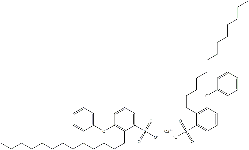 Bis(3-phenoxy-2-tridecylbenzenesulfonic acid)calcium salt 结构式