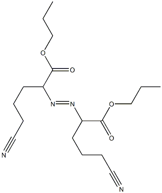 2,2'-Azobis(5-cyanovaleric acid)dipropyl ester 结构式