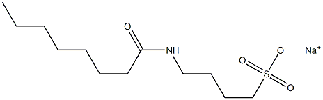 4-Capryloylamino-1-butanesulfonic acid sodium salt 结构式