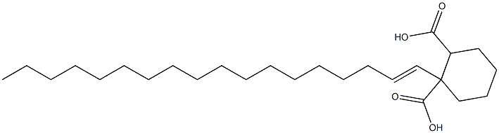 Cyclohexane-1,2-dicarboxylic acid hydrogen 1-(1-octadecenyl) ester 结构式