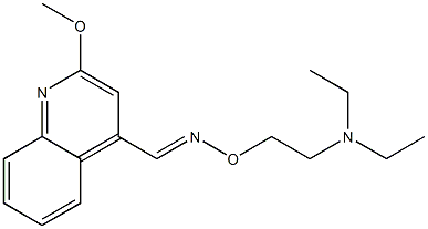 2-Methoxy-4-[[2-(diethylamino)ethoxy]iminomethyl]quinoline 结构式