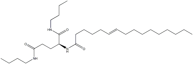 N2-(6-Hexadecenoyl)-N1,N5-dibutylglutaminamide 结构式