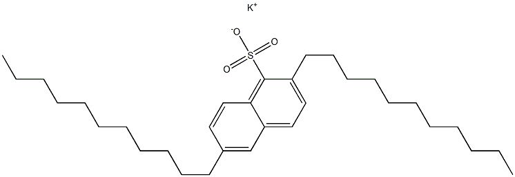 2,6-Diundecyl-1-naphthalenesulfonic acid potassium salt 结构式