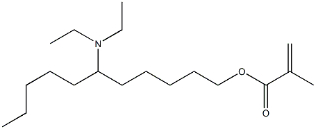 Methacrylic acid 6-(diethylamino)undecyl ester 结构式