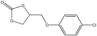 4-(p-Chlorophenoxymethyl)-1,3-dioxolan-2-one 结构式