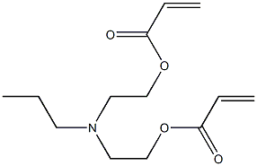 Diacrylic acid [(propylimino)bis(2,1-ethanediyl)] ester 结构式