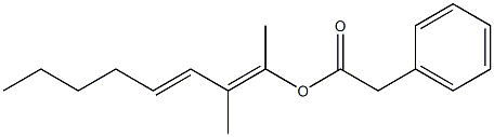 Phenylacetic acid dimethyloctadienyl ester 结构式