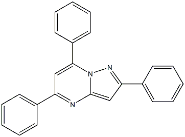 2-Phenyl-5,7-diphenylpyrazolo[1,5-a]pyrimidine 结构式