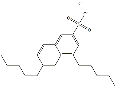 4,6-Dipentyl-2-naphthalenesulfonic acid potassium salt 结构式