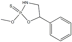 Tetrahydro-2-methoxy-5-phenyl-1,3,2-oxazaphosphole 2-sulfide 结构式