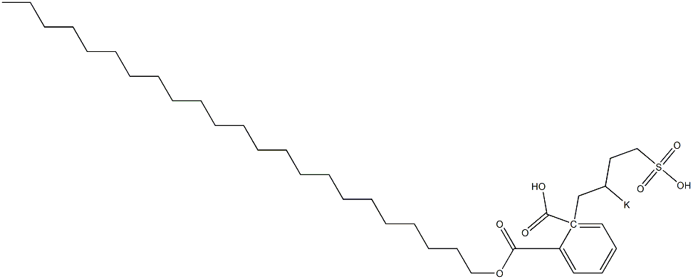 Phthalic acid 1-tricosyl 2-(2-potassiosulfobutyl) ester 结构式