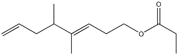 Propionic acid 4,5-dimethyl-3,7-octadienyl ester 结构式