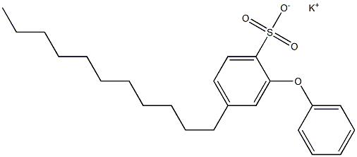 2-Phenoxy-4-undecylbenzenesulfonic acid potassium salt 结构式