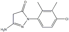3-Amino-1-(4-chloro-2,3-dimethylphenyl)-5(4H)-pyrazolone 结构式