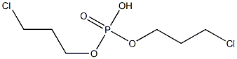 Phosphoric acid hydrogen bis(3-chloropropyl) ester 结构式