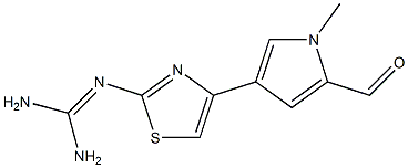 2-[[Amino(amino)methylene]amino]-4-(1-methyl-2-formyl-1H-pyrrol-4-yl)thiazole 结构式