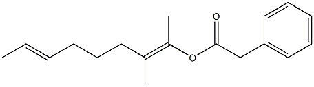 Phenylacetic acid 1,2-dimethyl-1,6-octadienyl ester 结构式