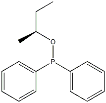 Diphenylphosphinous acid (S)-1-methylpropyl ester 结构式