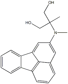 2-[(Fluoranthen-2-yl)methylamino]-2-methyl-1,3-propanediol 结构式