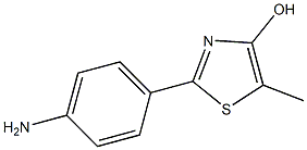 2-(4-Aminophenyl)-5-methylthiazol-4-ol 结构式