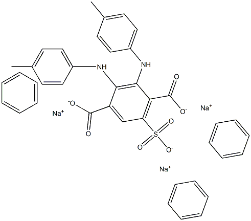 Benzenesulfiditoluidinoterephthalic acid sodium salt 结构式