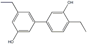 4,5'-Diethyl-1,1'-biphenyl-3,3'-diol 结构式