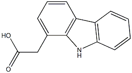 9H-Carbazole-1-acetic acid 结构式