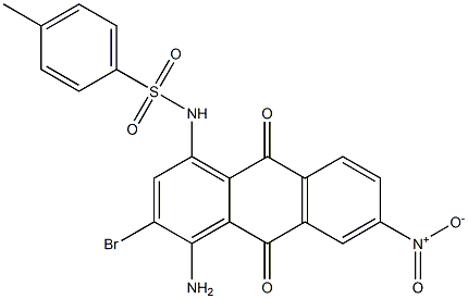 1-Amino-2-bromo-4-(tosylamino)-7-nitroanthraquinone 结构式