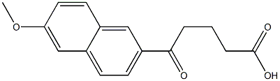 5-Oxo-5-[6-methoxy-2-naphtyl]valeric acid 结构式