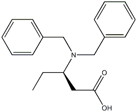 (R)-3-Dibenzylaminopentanoic acid 结构式