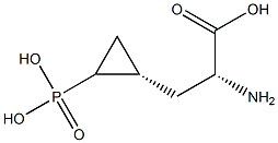 (2R)-2-Amino-3-[(1S)-2-phosphonocyclopropyl]propionic acid 结构式