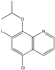 5-Chloro-7-iodo-8-(isopropyloxy)quinoline 结构式