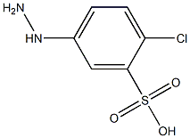 2-Chloro-5-hydrazinobenzenesulfonic acid 结构式