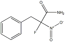 2-Fluoro-2-nitro-3-phenylpropanamide 结构式