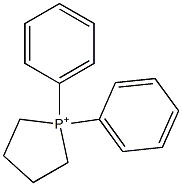1,1-Diphenyltetrahydro-1H-phosphole 1-ium 结构式